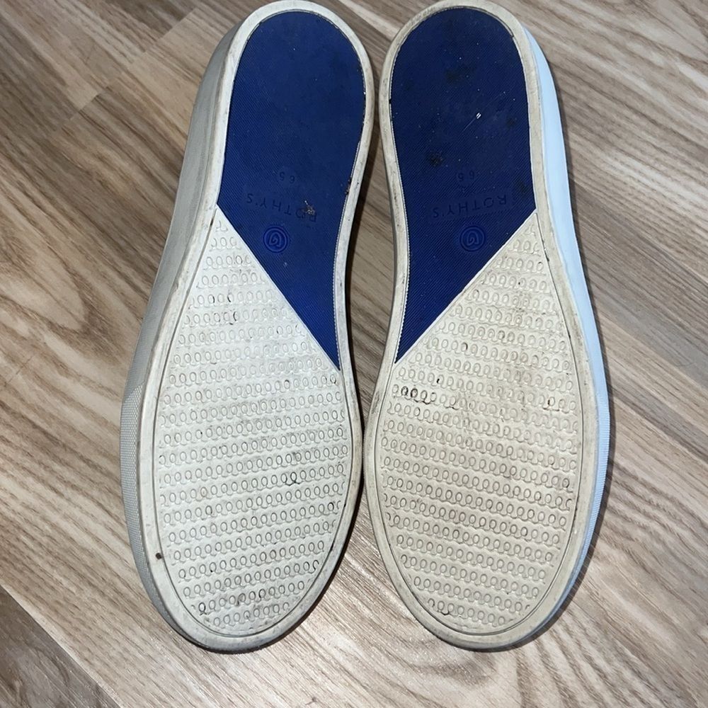 Rothy’s The Original Slip On Sneaker White Gray Opal Python. Size 6.5. - Picture 7 of 7